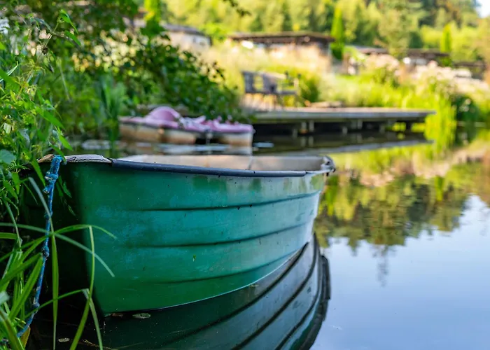 Chata Drewniane Na Splawiu Nad Morzem
